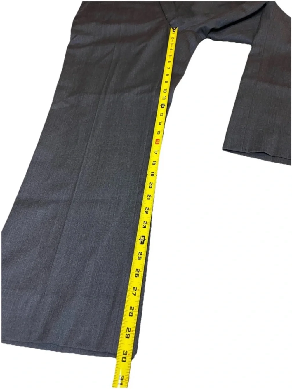Ralph Lauren Purple Label Men’s Gray Wool Dress Trousers Hand Tailored 39x30 - Picture 8 of 14